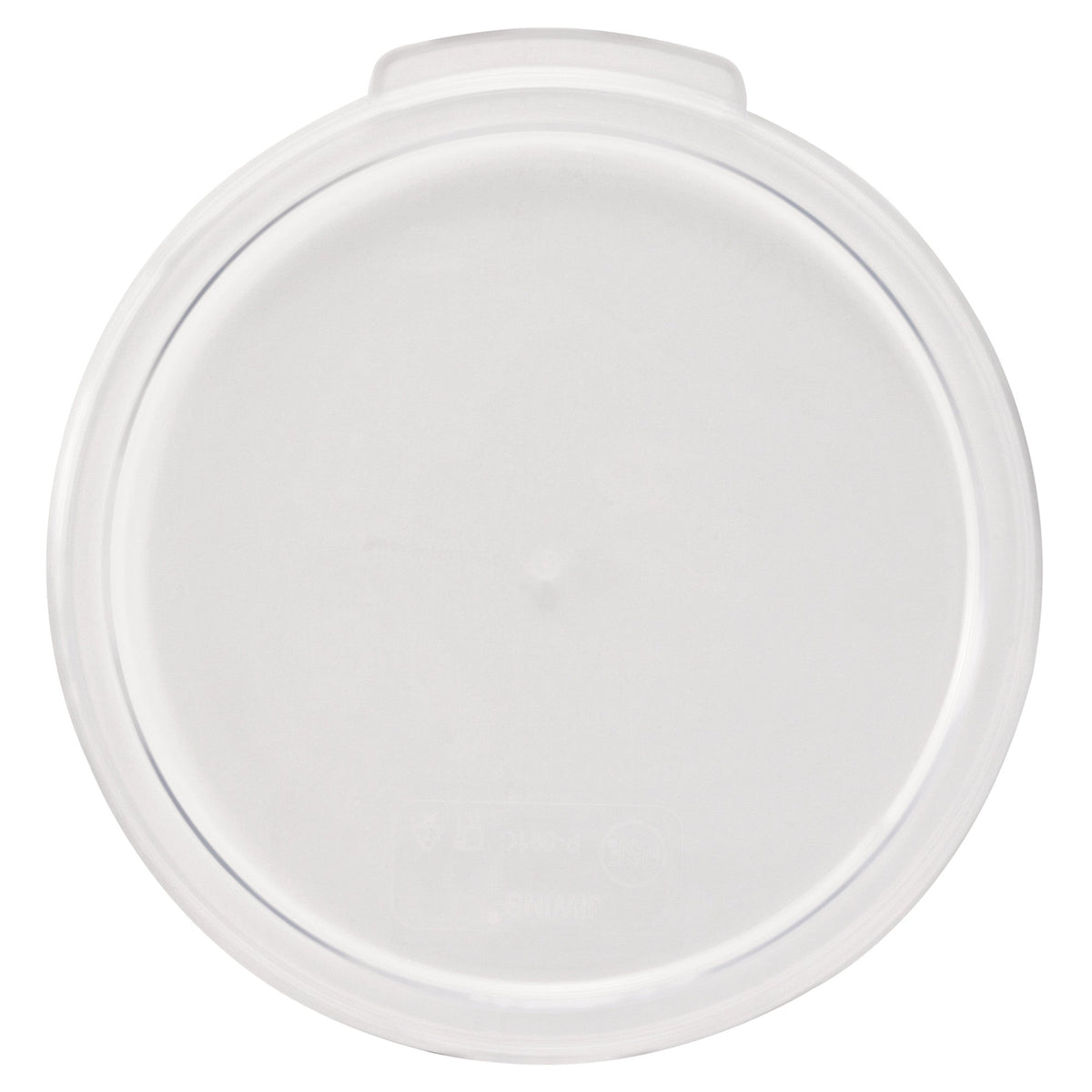 PCRC-68C - Round Storage Container Cover, Clear Polycarbonate - 6 | 8 Quart