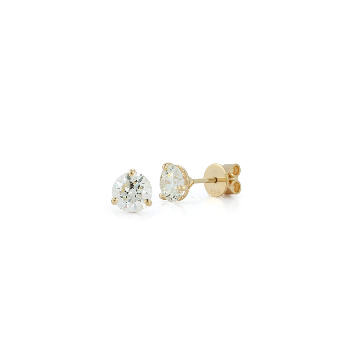 DRD Diamond Solitaire Studs 1.40 Ct. Total Weight