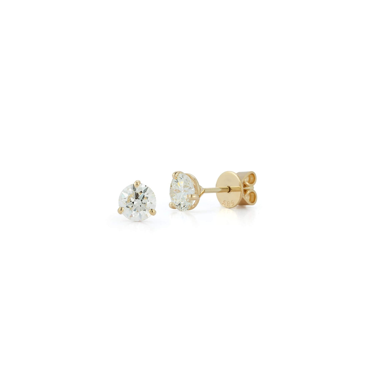 DRD Diamond Solitaire Studs 1.80 Ct. Total Weight