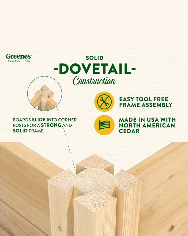 2' Cedar Raised Bed Garden Beds