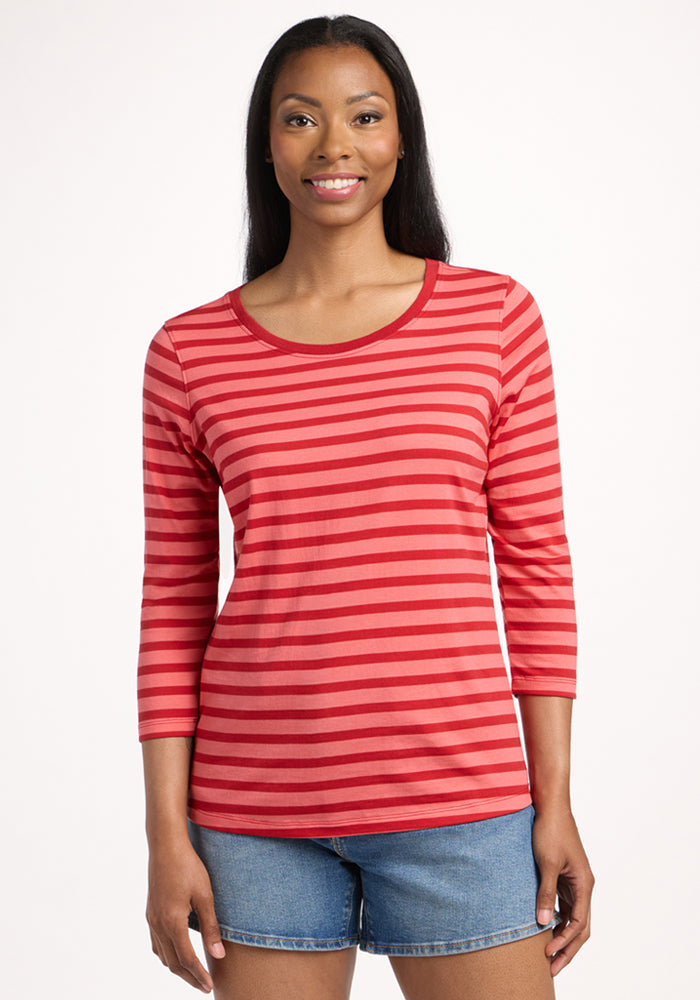 Jenny 3/4 Sleeve Crew Neck