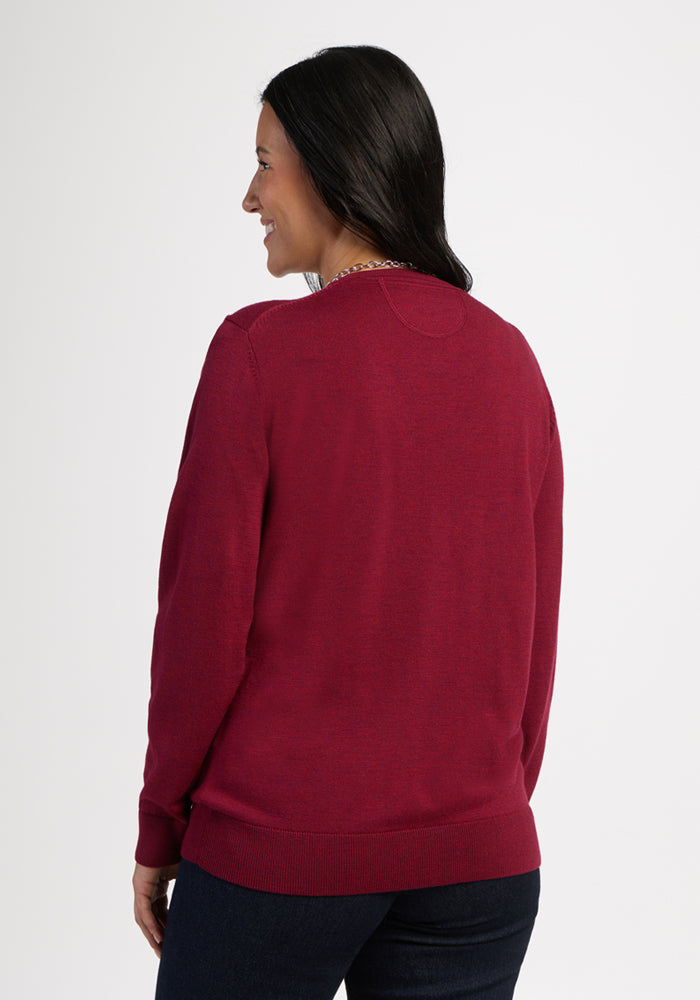 Francesca Sweater - Beet Red