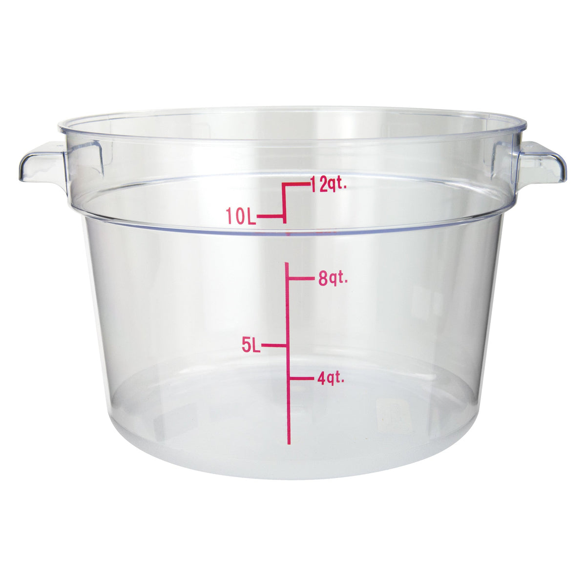 PCRC-12 - Round Storage Container, Clear Polycarbonate - 12 Quart