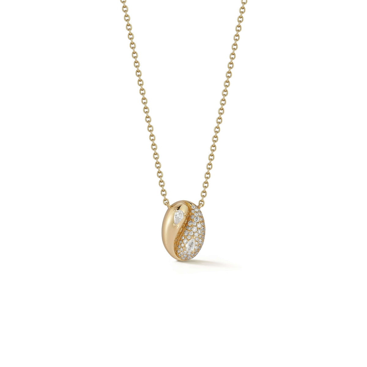 Taylor Elaine Pavé Oval Necklace