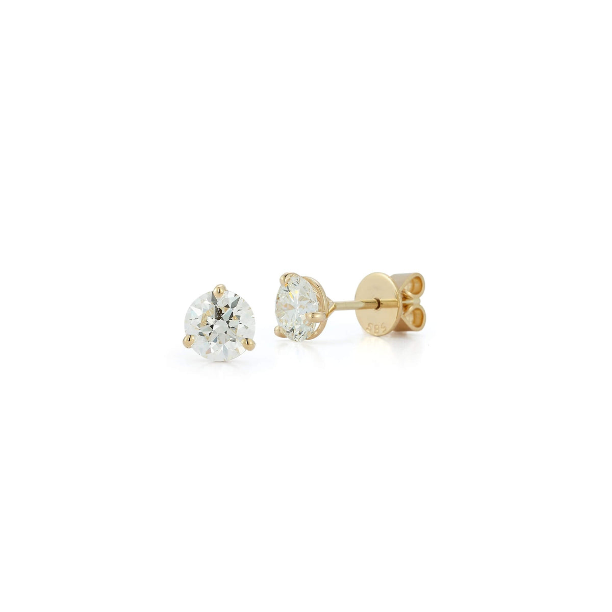 DRD Diamond Solitaire Studs 2.00 Ct. Total Weight