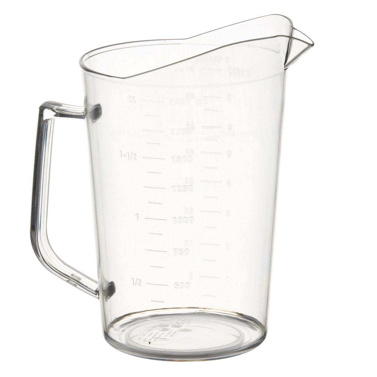 PMU-200 - Polycarbonate Measuring Cup - 2 Quart