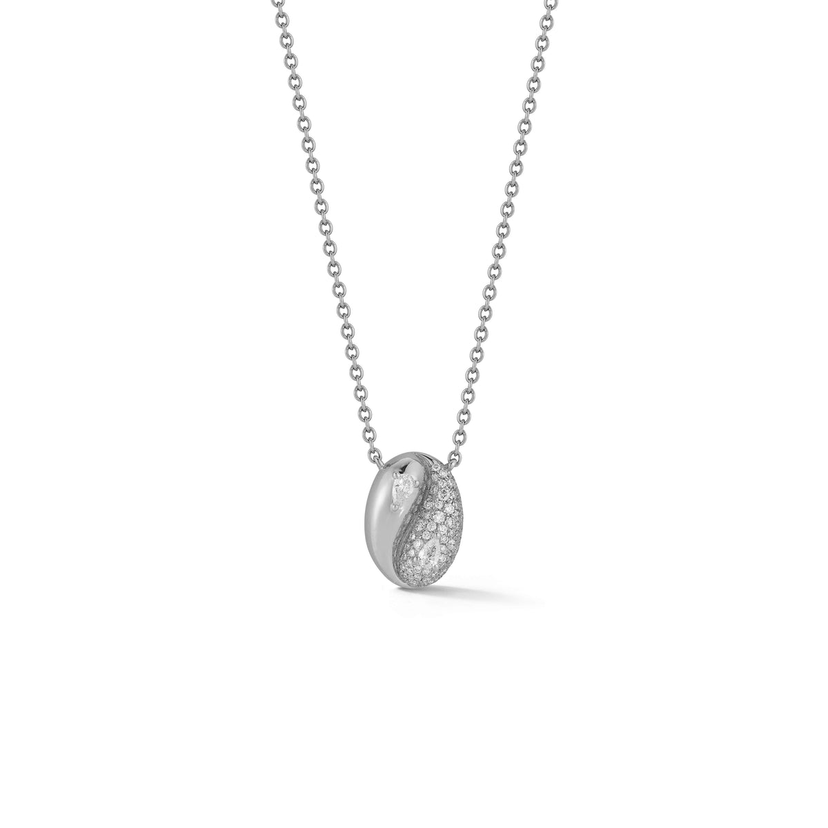 Taylor Elaine Pavé Oval Necklace
