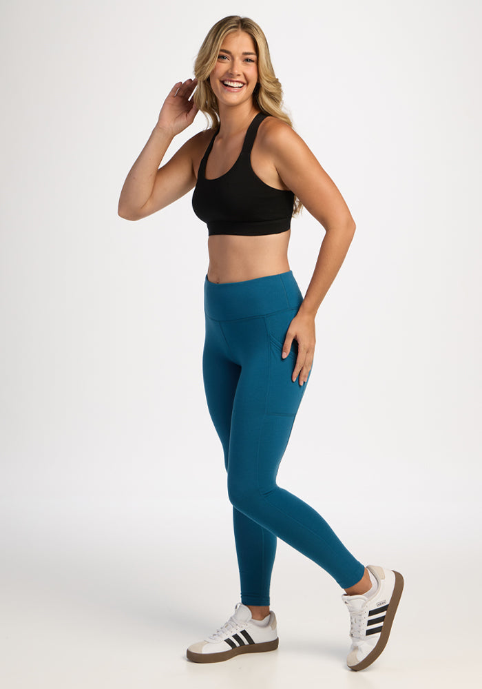 Piper Pocket Leggings - Blue Pine