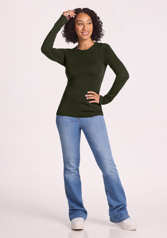 Hannah Long Sleeve Top - Duffel Bag