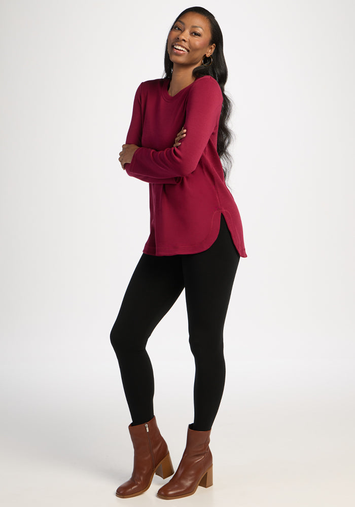 Blair Petite Tunic - Beet Red