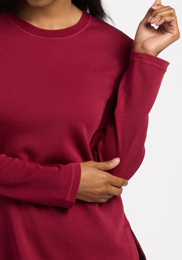 Blair Petite Tunic - Beet Red