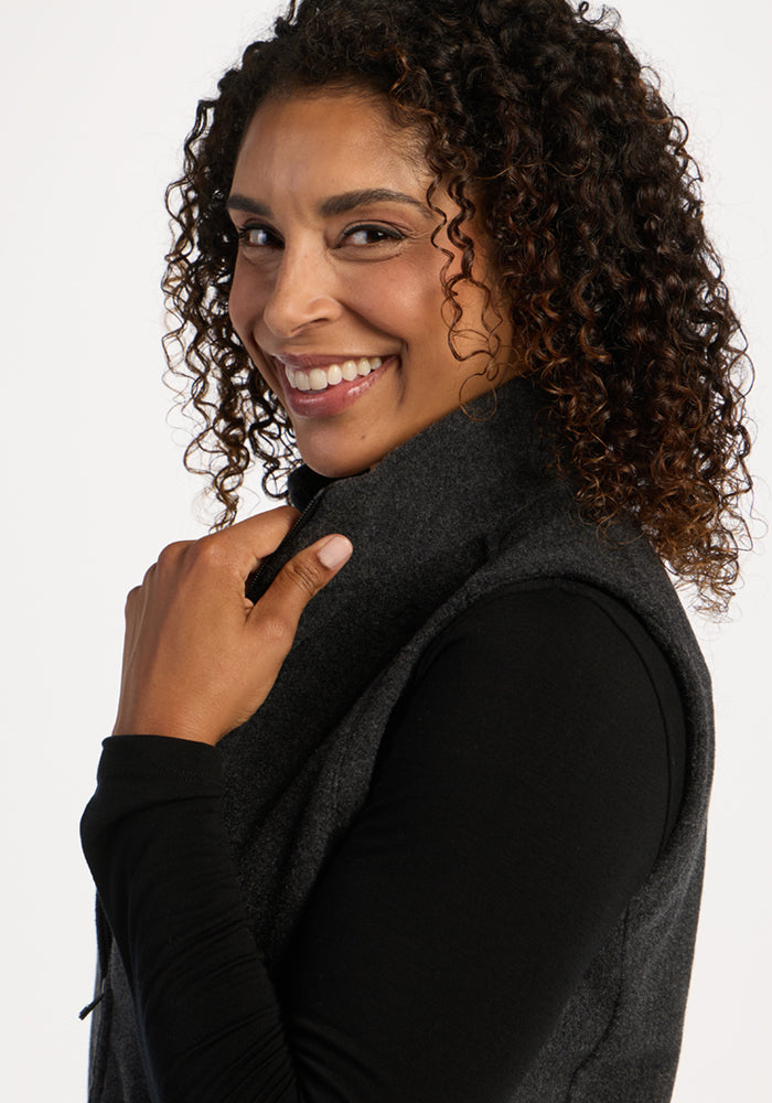Haley Vest - Carbon Black