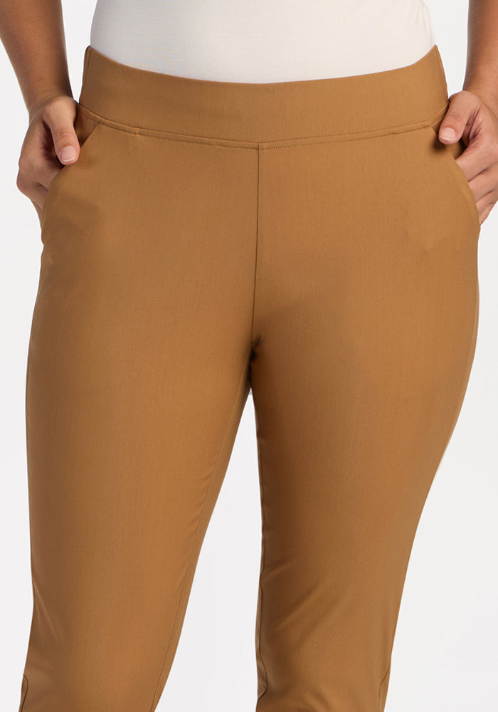 Nicole Petite Ankle Pant - Saddleback