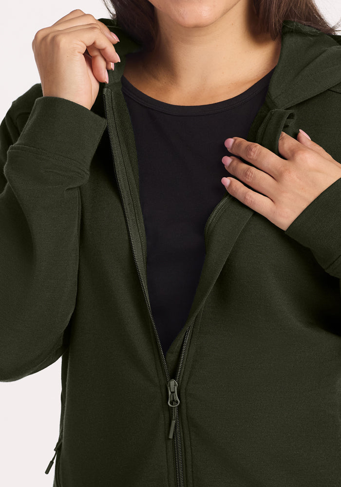 Darby Zip Up Hoodie - Duffel Bag