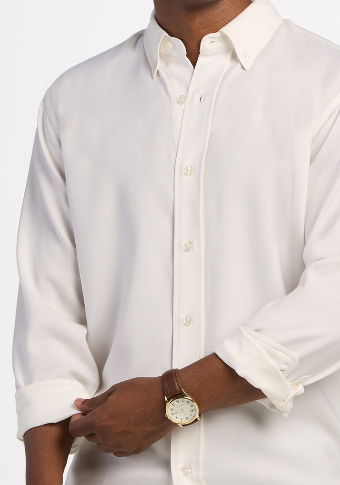 Nash Button Up - Eggshell