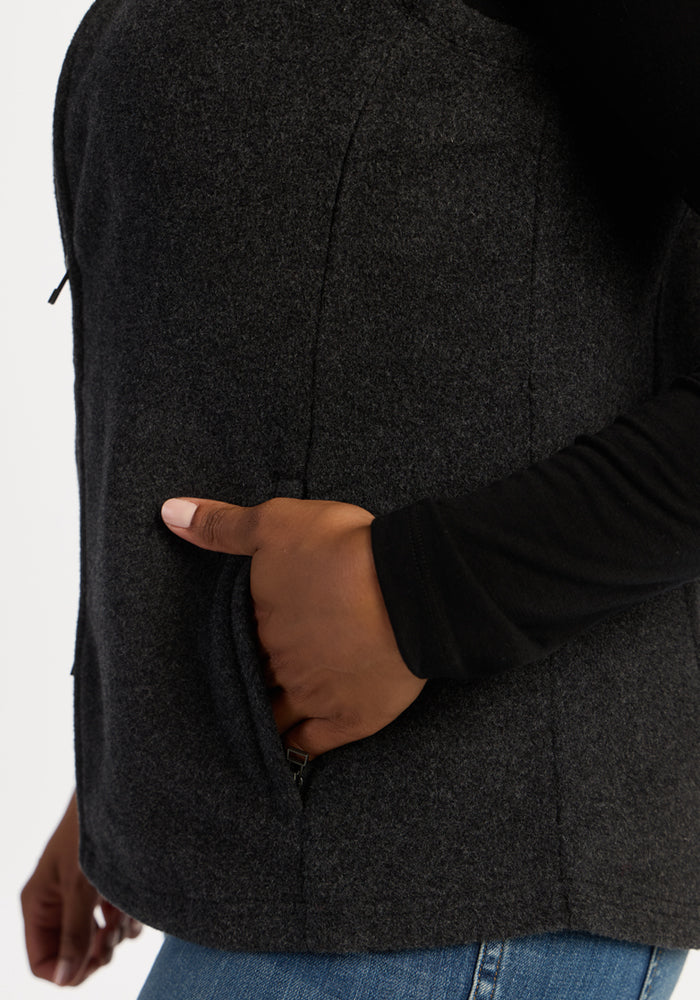 Haley Vest - Carbon Black