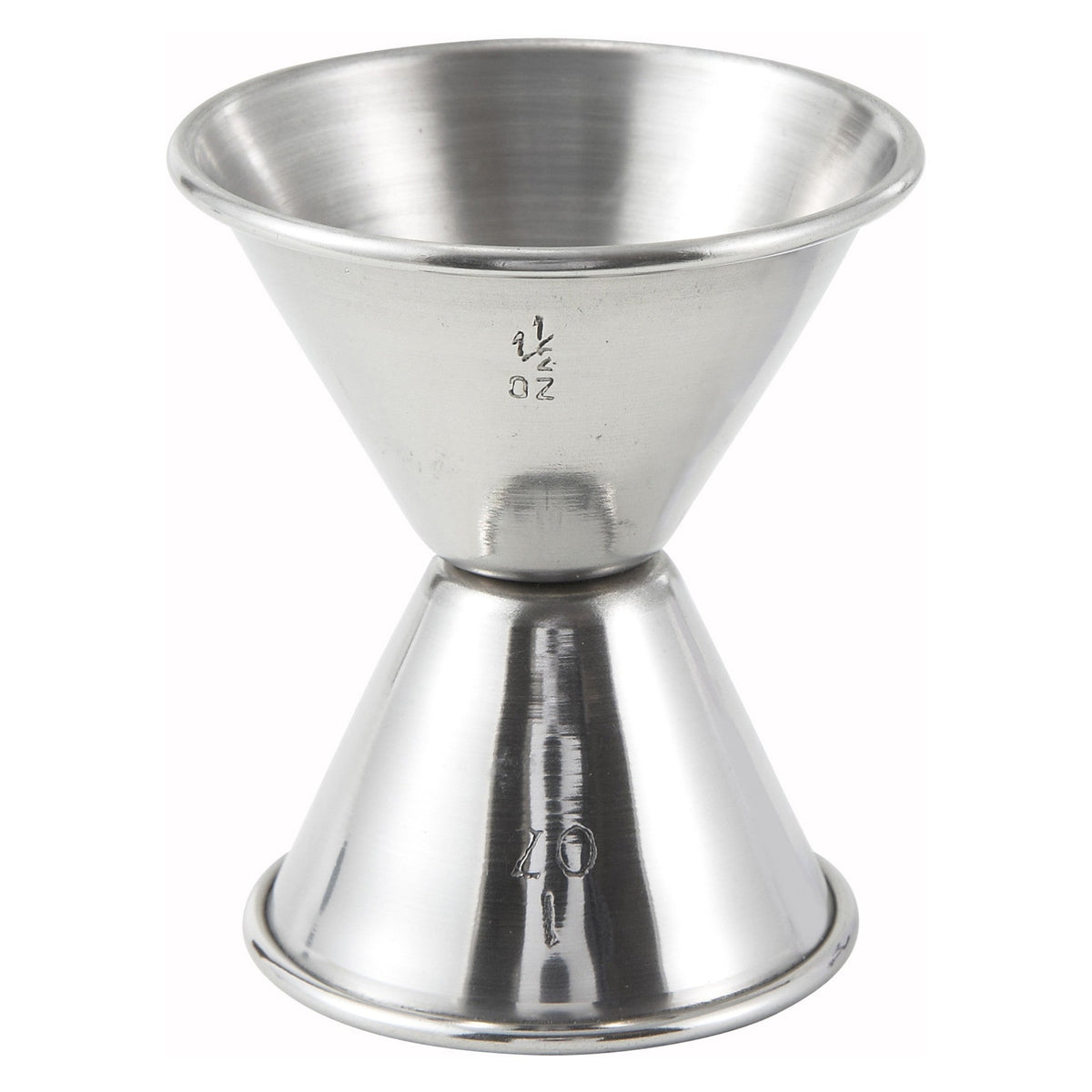 J-4 - Jigger, Stainless Steel - 1 x 1-1/2 oz