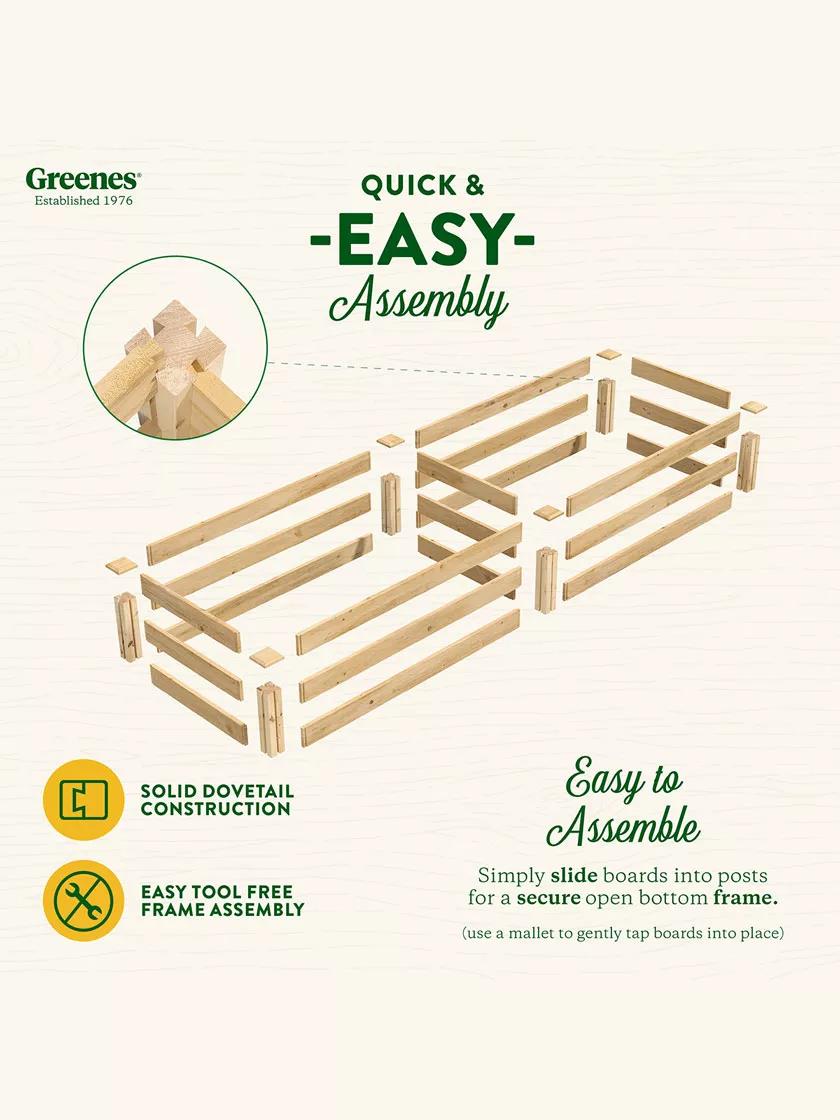 2' Cedar Raised Bed Garden Beds