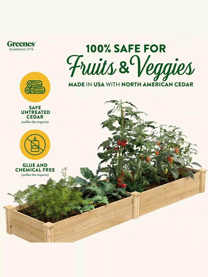 2' Cedar Raised Bed Garden Beds