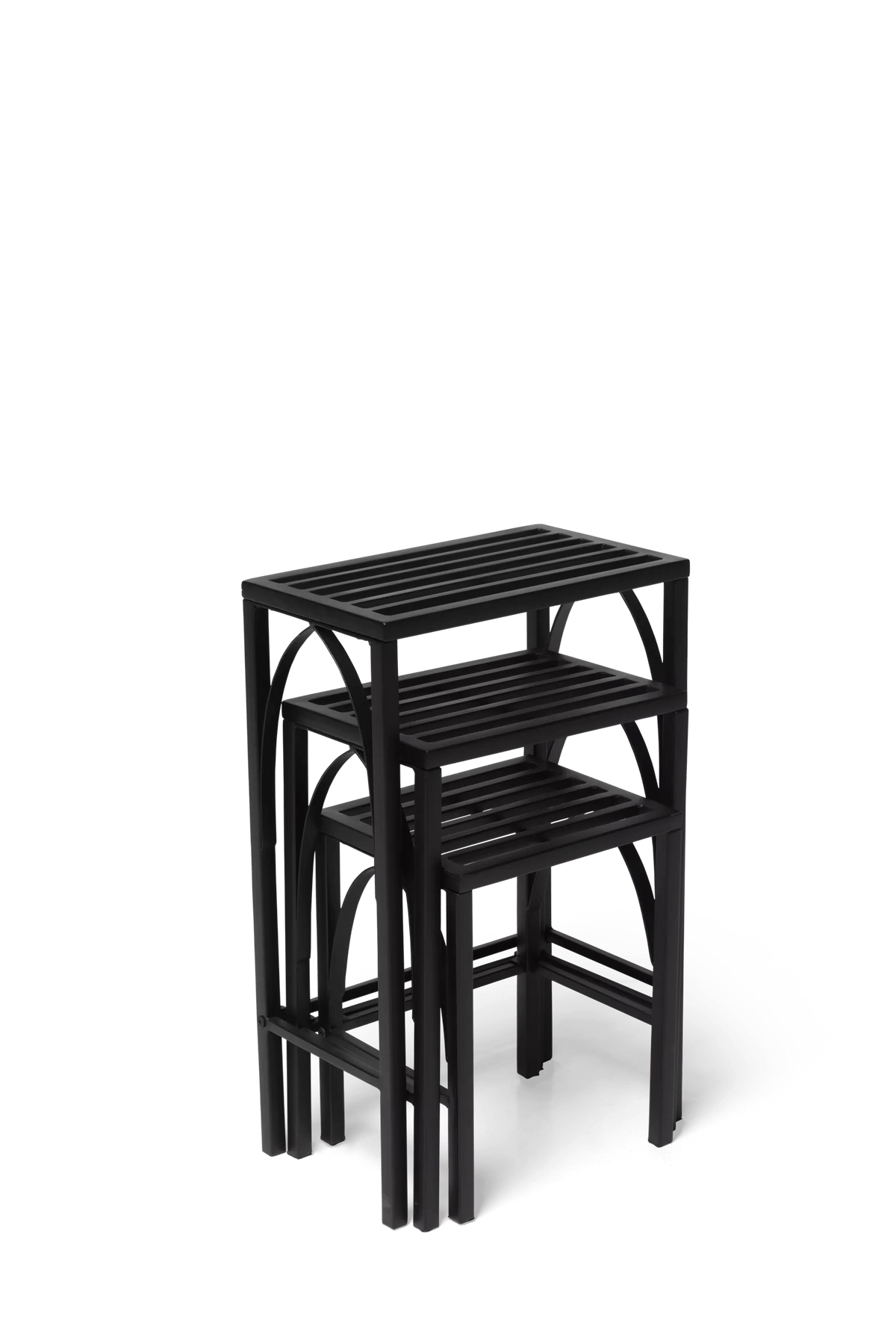Gothic Arch Nesting Plant Stands, Set of 3