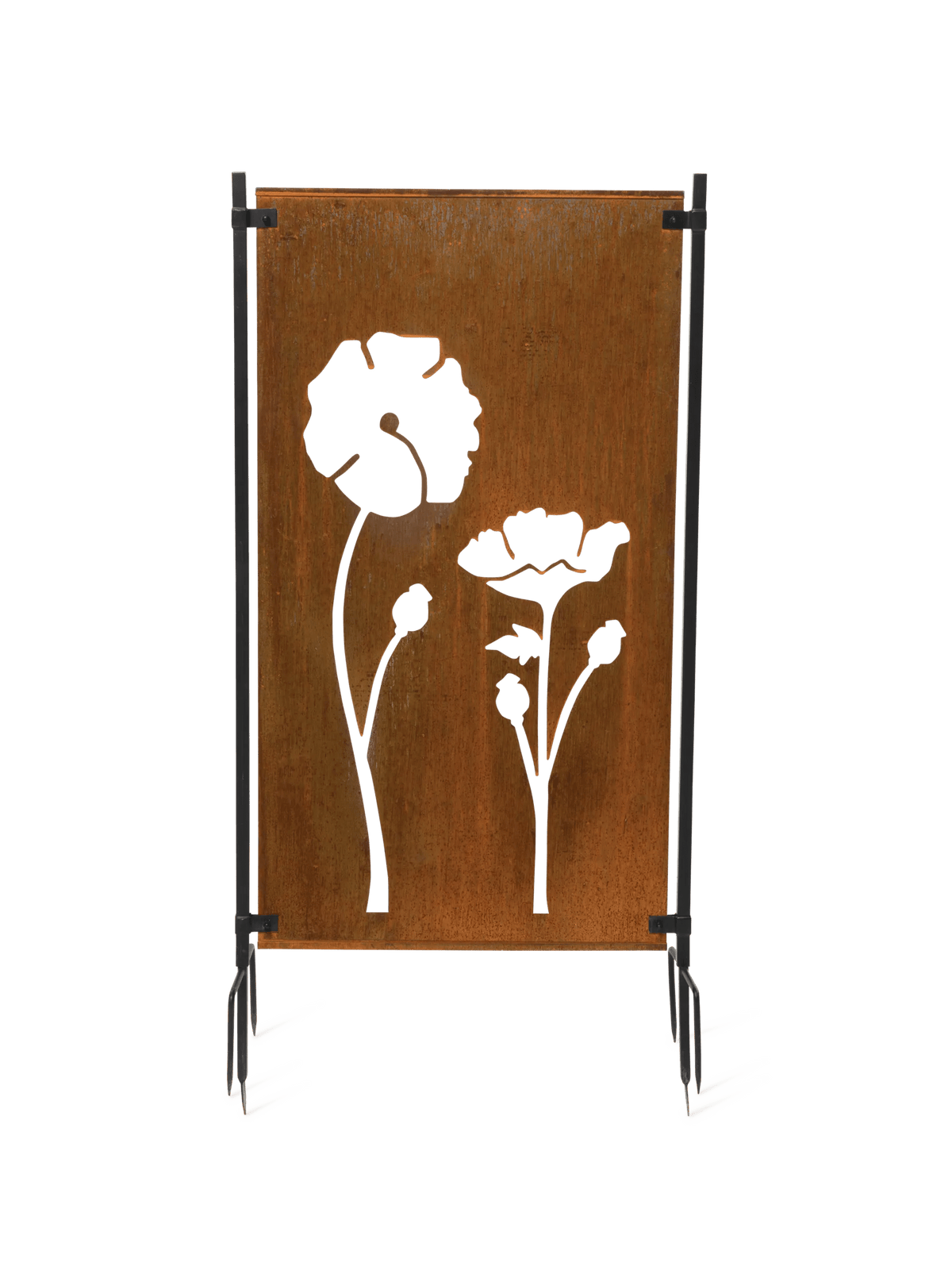 Poppy Corten Steel Screen
