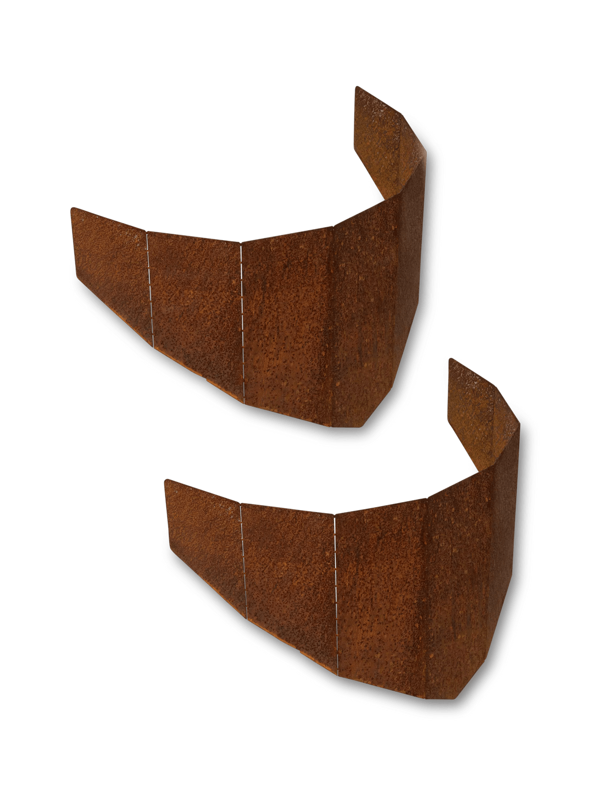 Corten Steel Hillside Planter, Set of 2