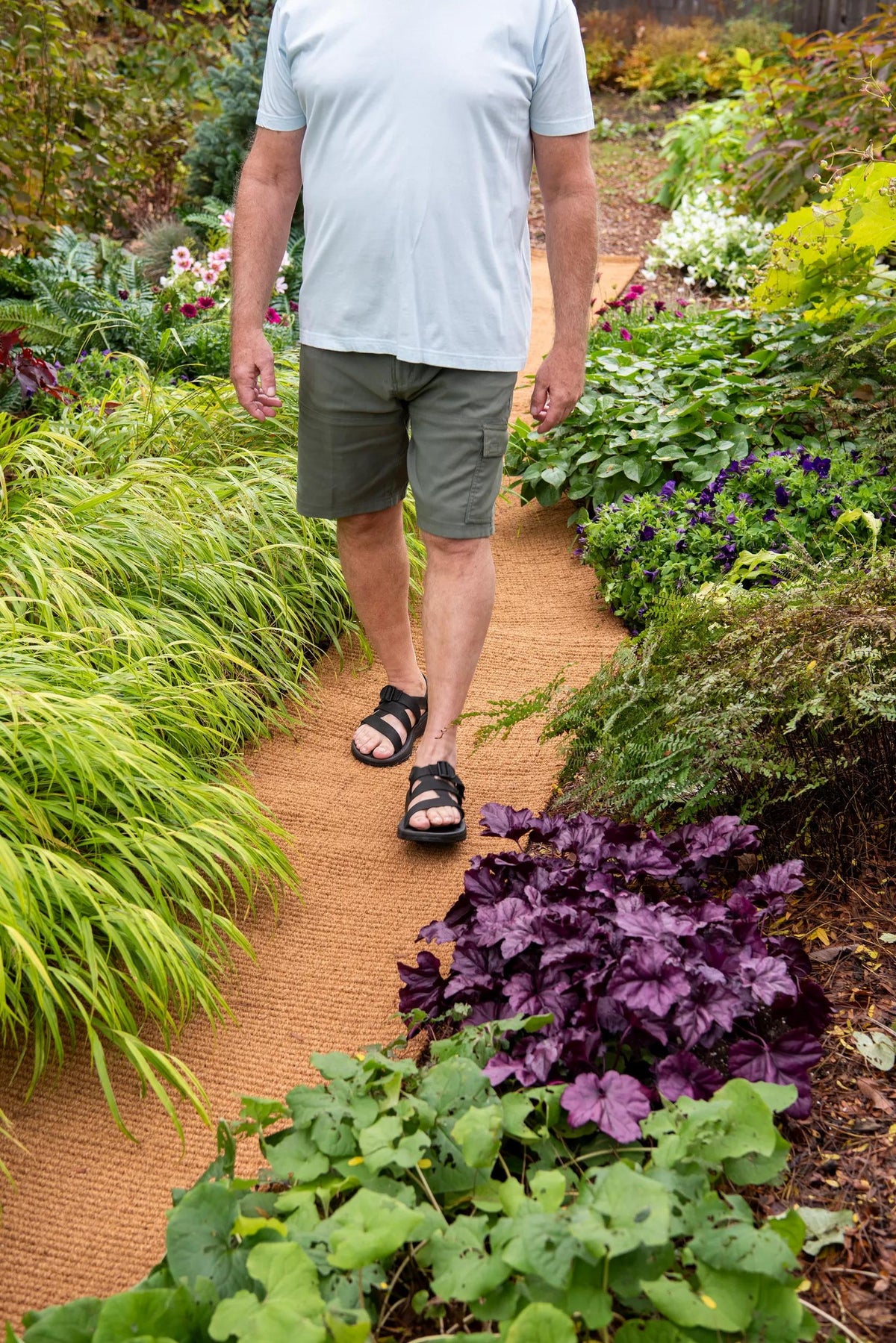 Coco Coir Garden Pathway