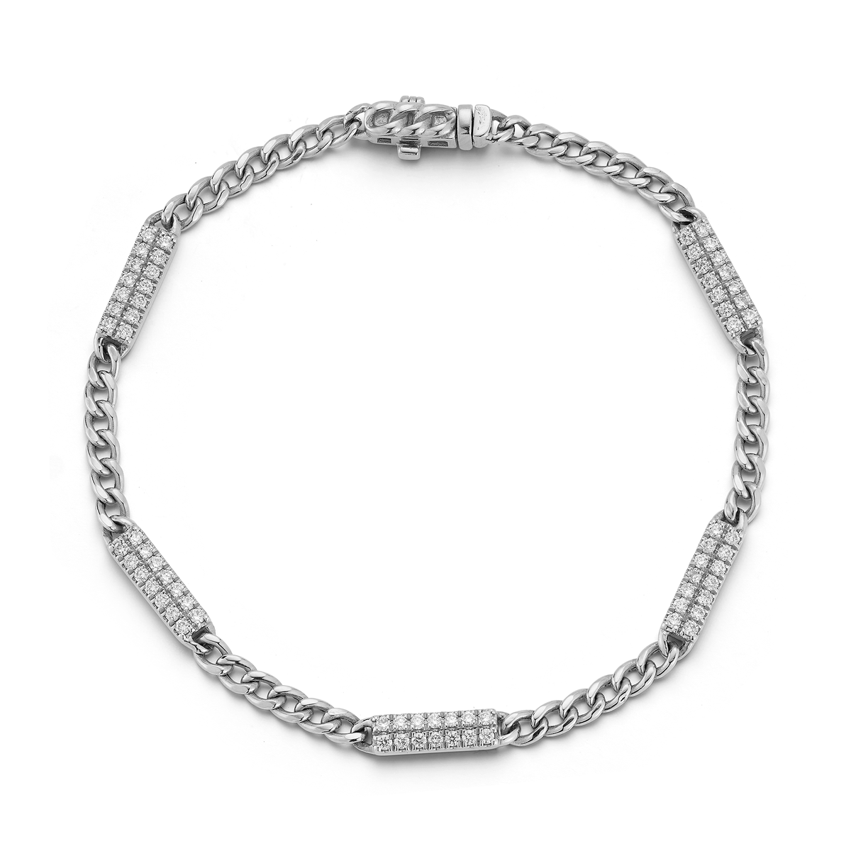 Sylvie Rose Cuban Chain Bar Bracelet