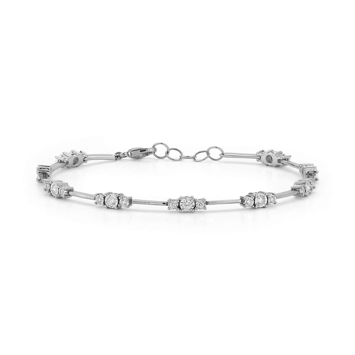 Ava Bea Spaced Tennis Bracelet