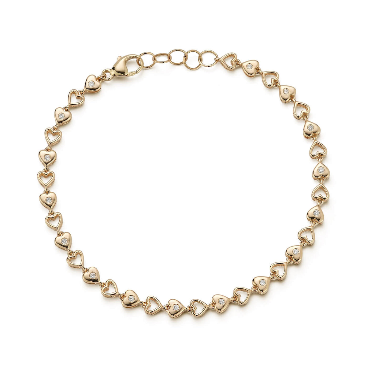 DRD Heart Tennis Bracelet