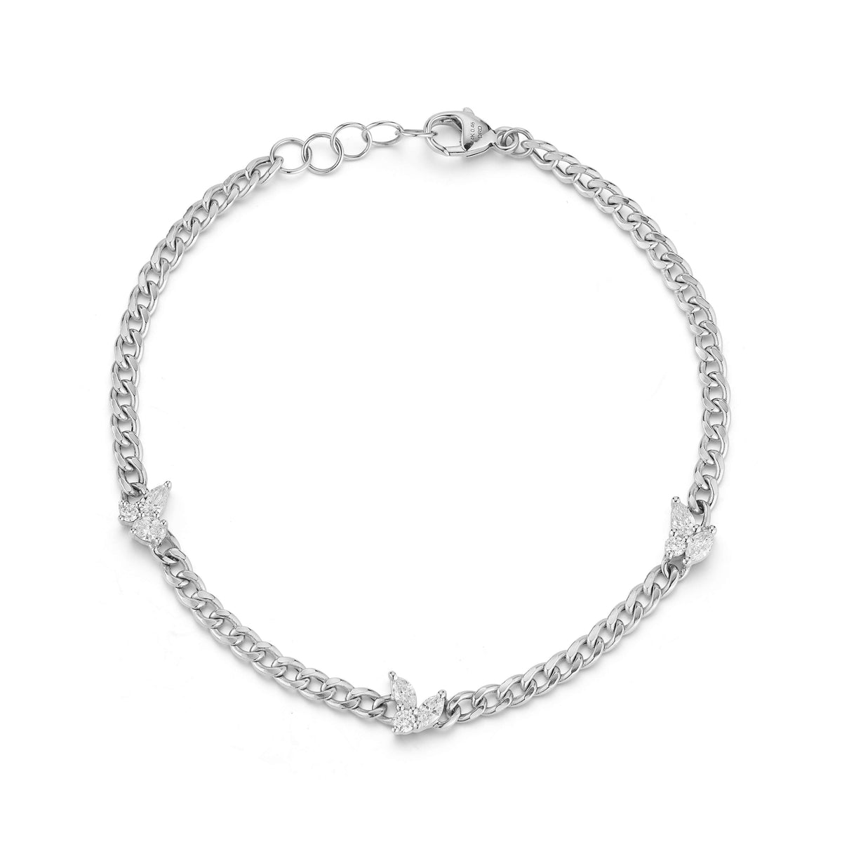 Alexa Jordyn Multi Shape Cuban Chain Bracelet