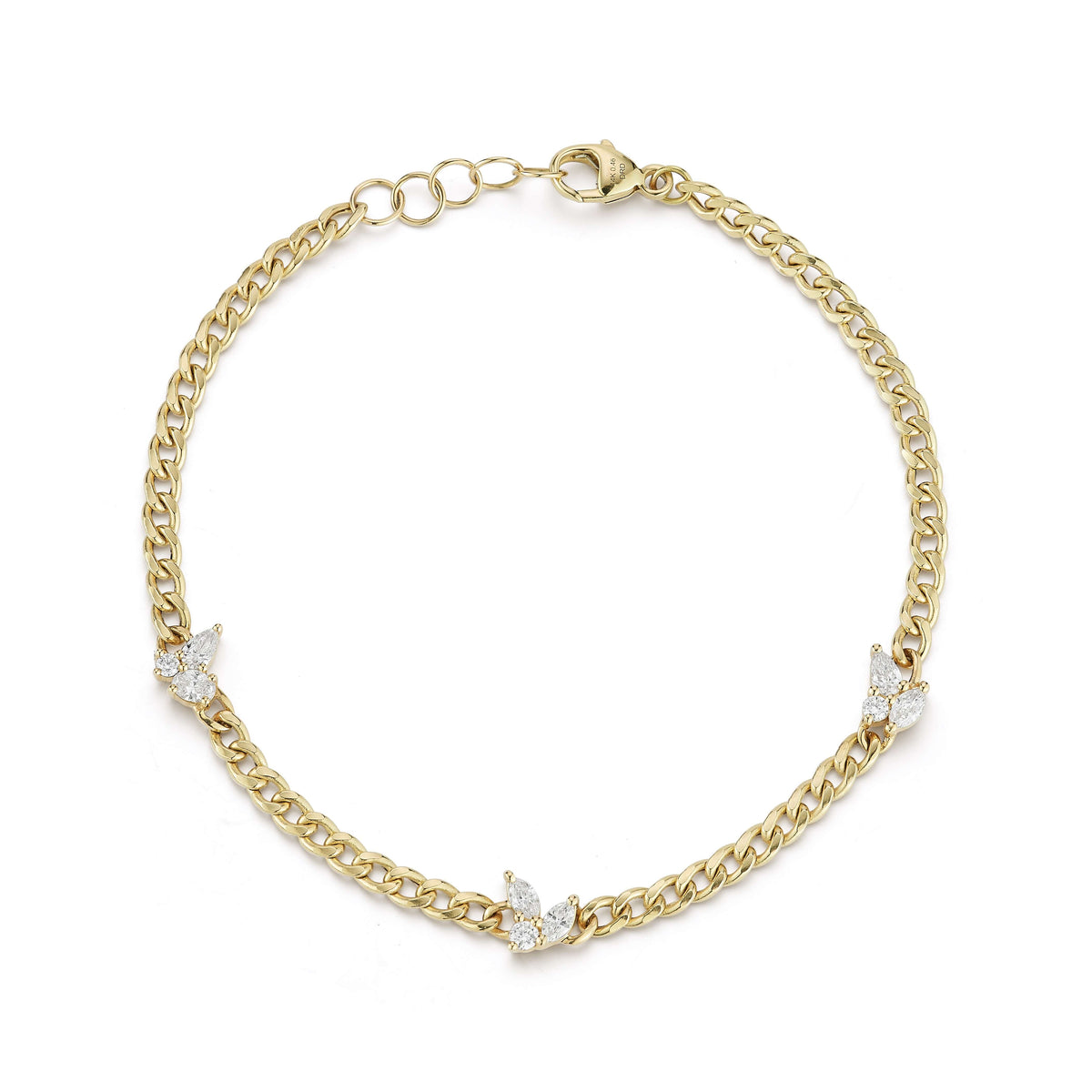 Alexa Jordyn Multi Shape Cuban Chain Bracelet