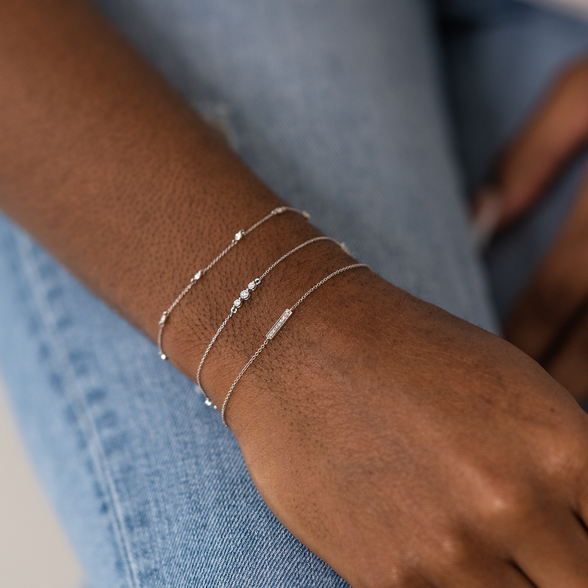 Sylvie Rose Single Bar Bracelet