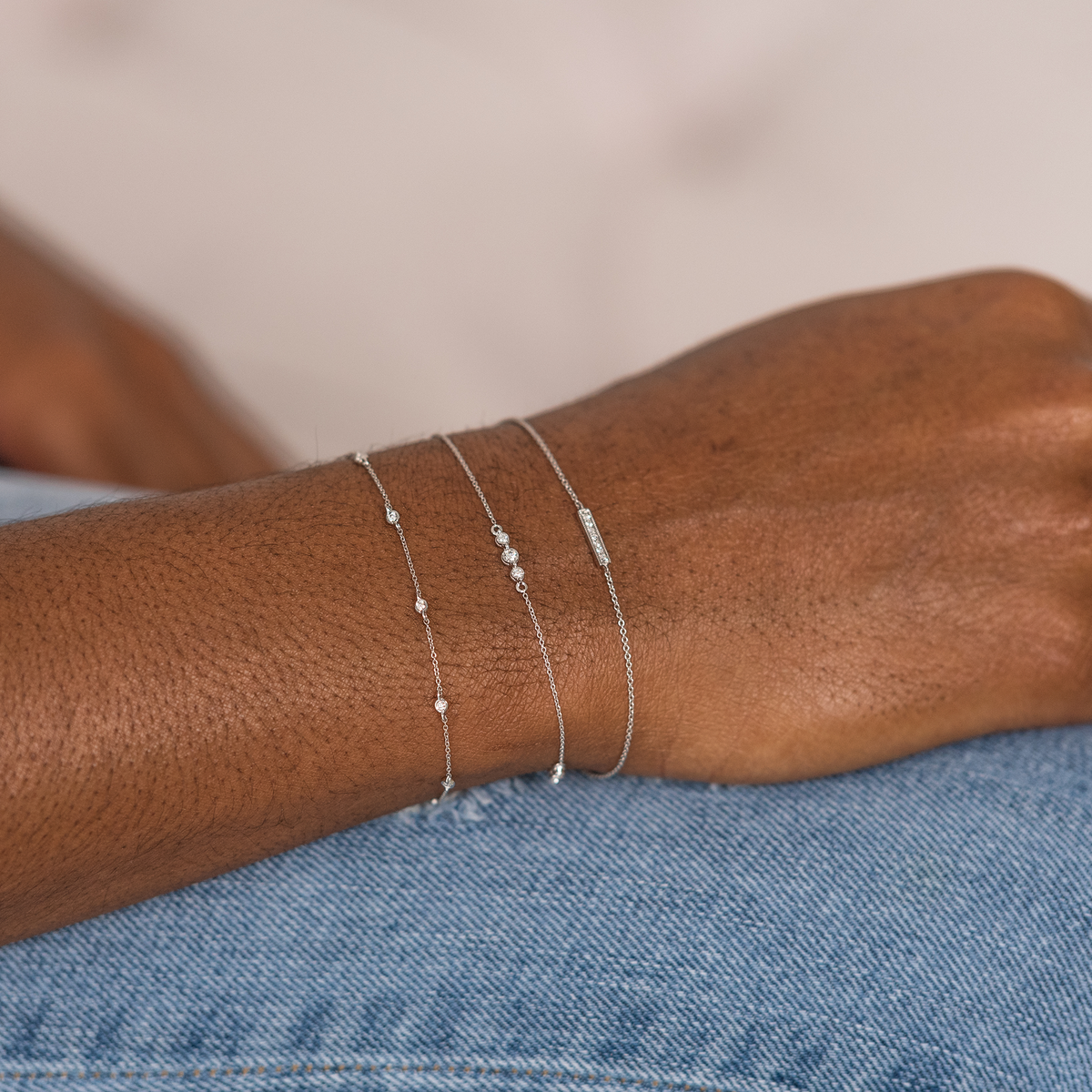 Lulu Jack Single Bezel Bracelet