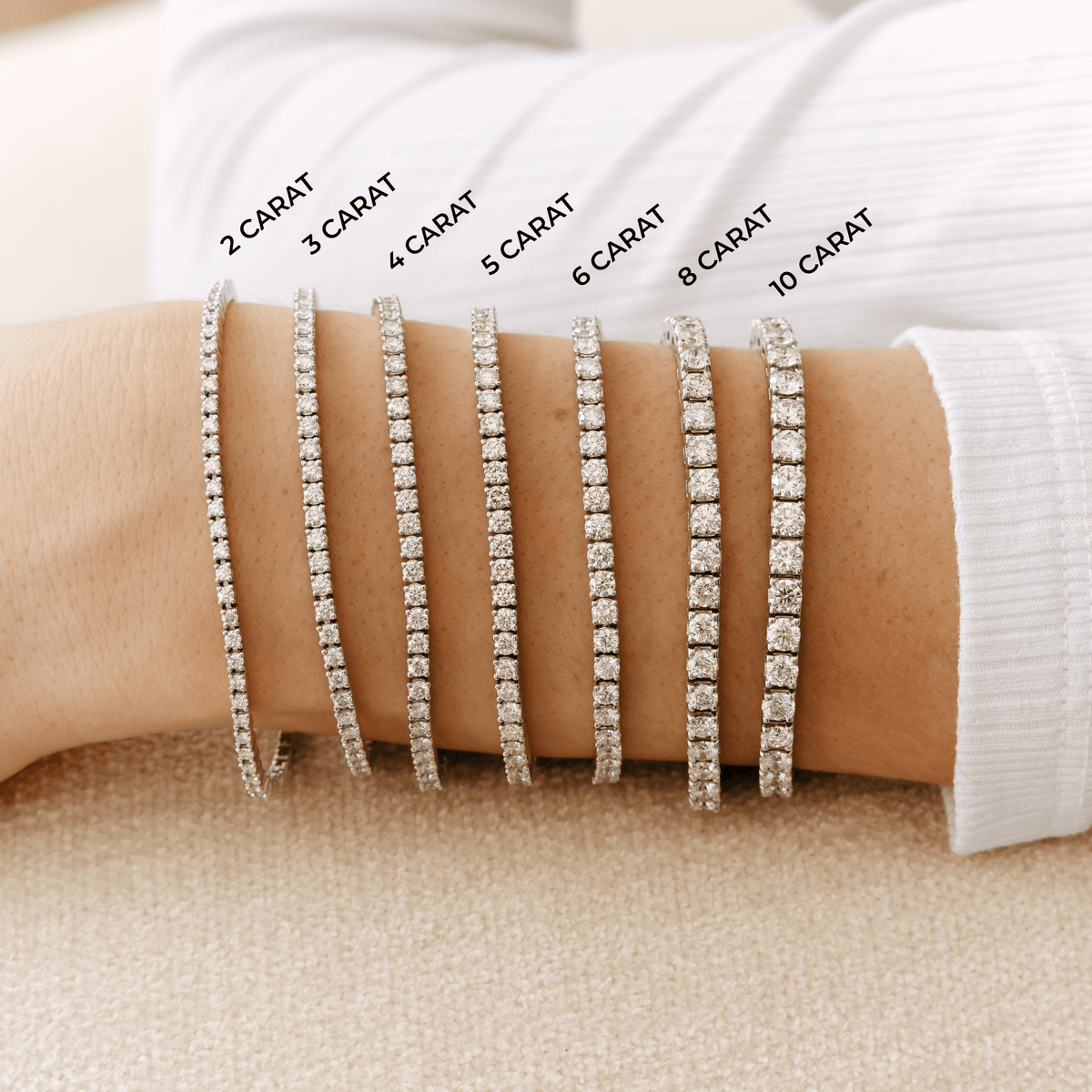 DRD 8.00 Ct. Total Weight Tennis Bracelet
