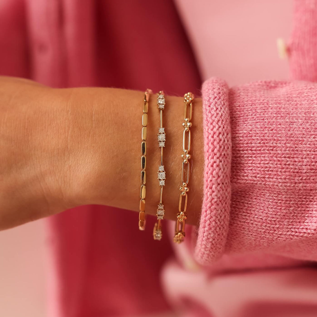 Ava Bea Spaced Tennis Bracelet