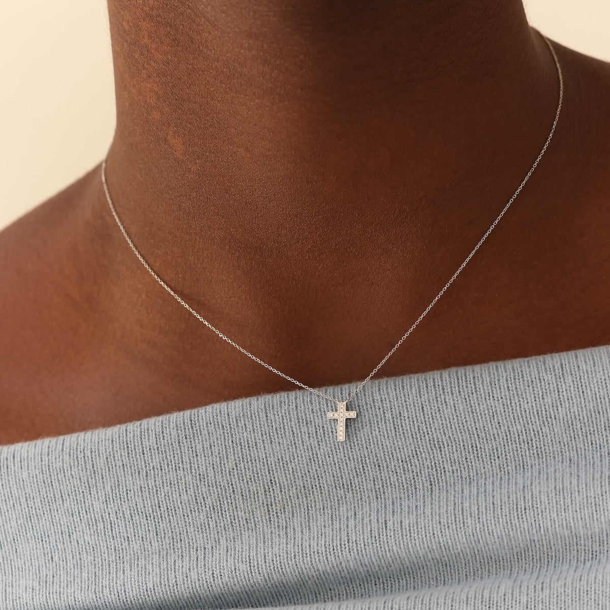 DRD Diamond Cross Necklace