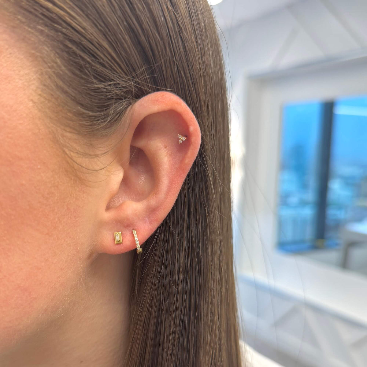 Remi Florence Mini Baguette Studs