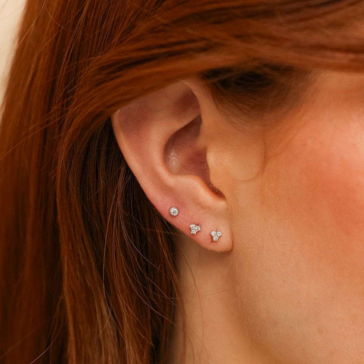 Lulu Jack Single Bezel Diamond Stud