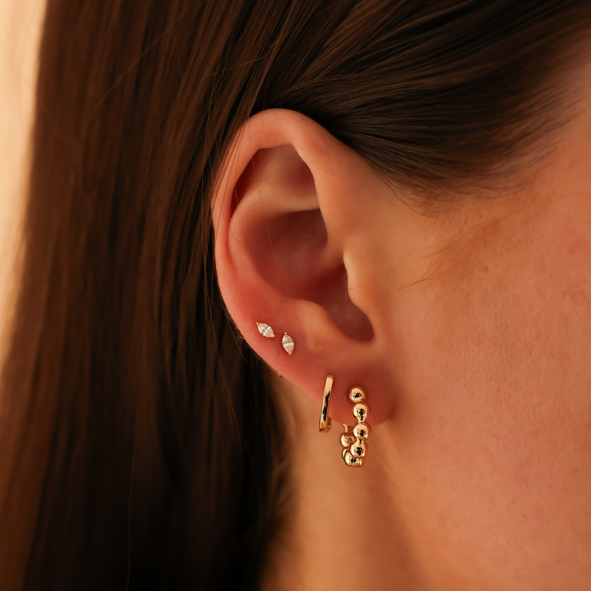 Poppy Rae Pebble Hoops