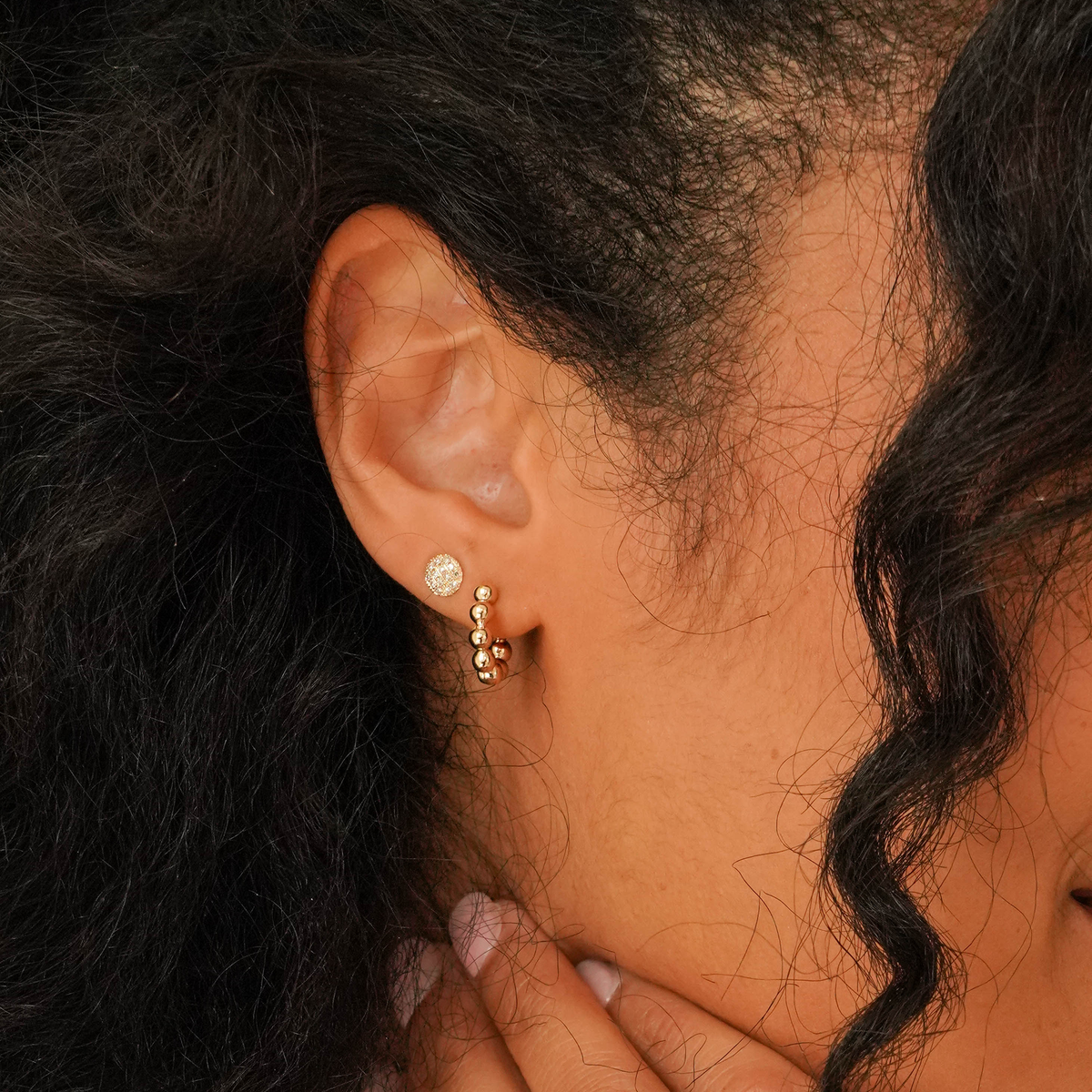 Lauren Joy Single Mini Disc Stud