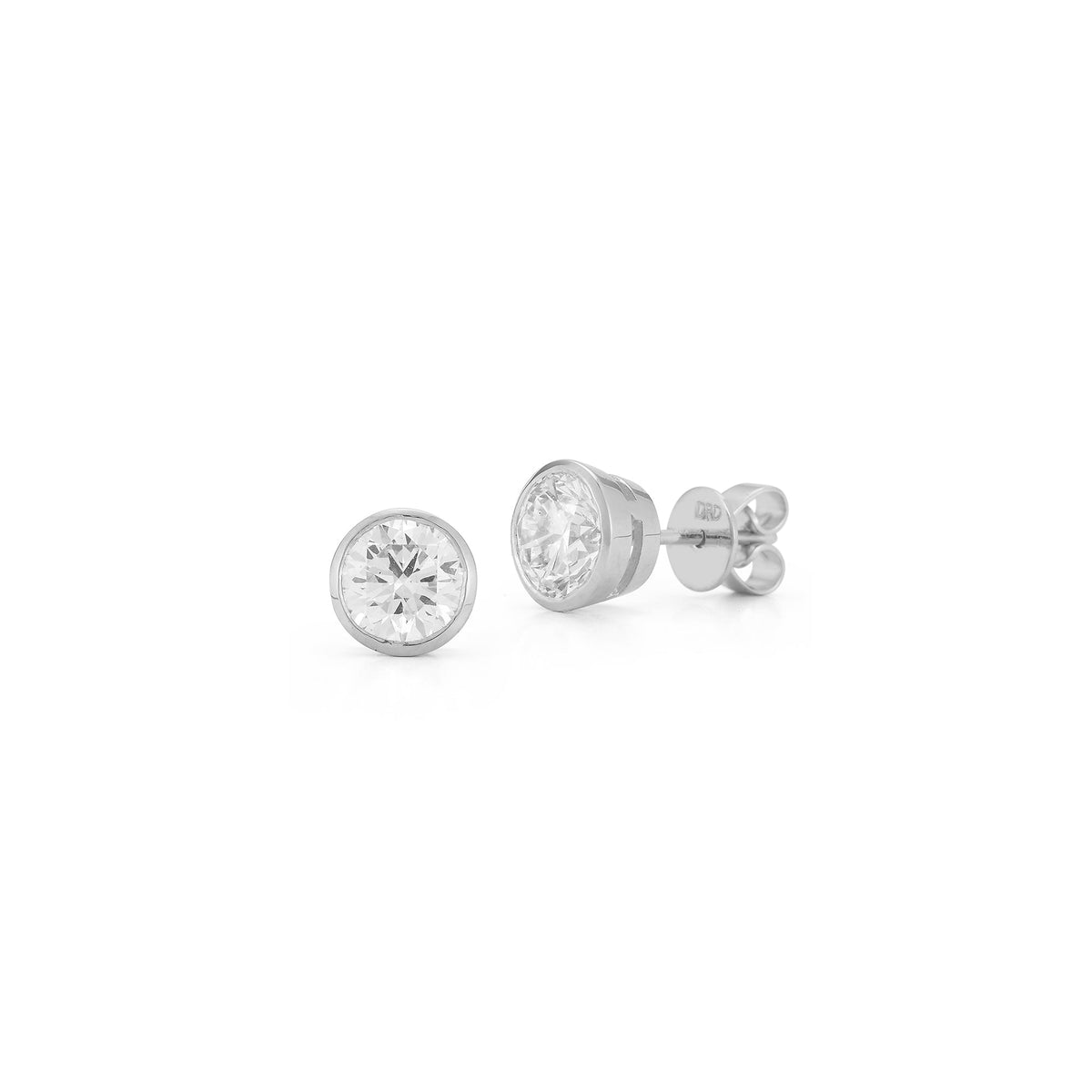 DRD Diamond Solitaire Studs 1.80 Ct. Total Weight