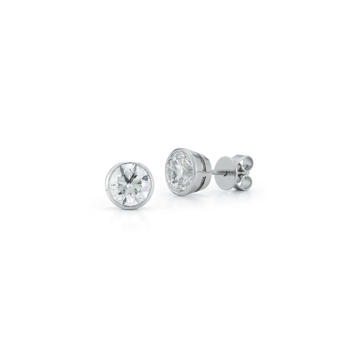 DRD Diamond Solitaire Studs 2.00 Ct. Total Weight