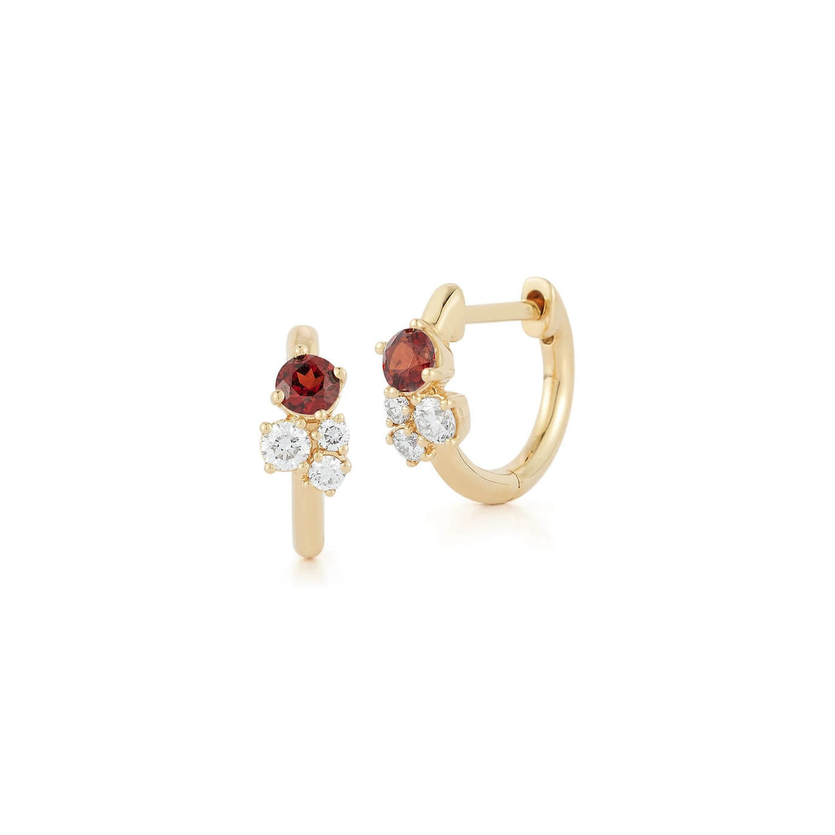 DRD Birthstone Huggies - January