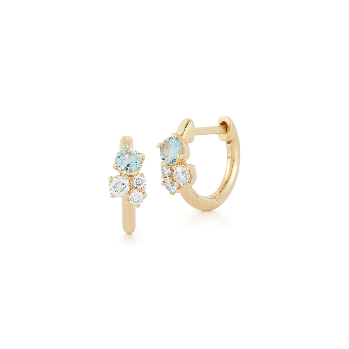 DRD Birthstone Huggies - March