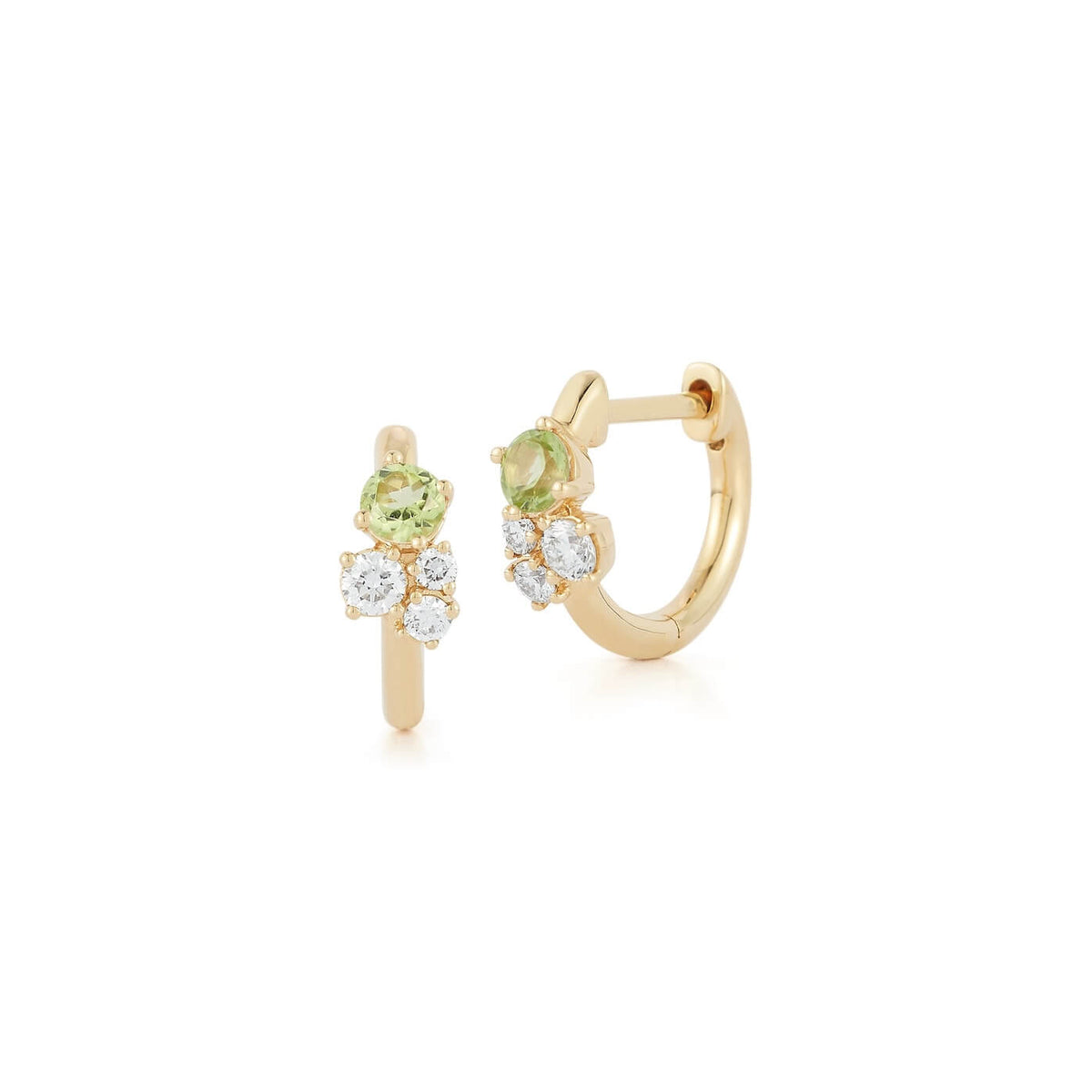 DRD Birthstone Huggies - August