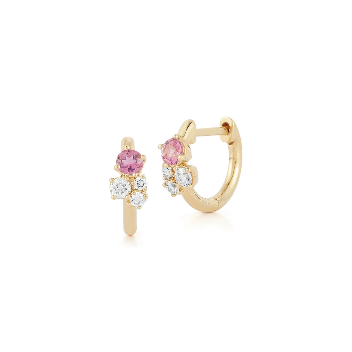 DRD Birthstone Huggies - October