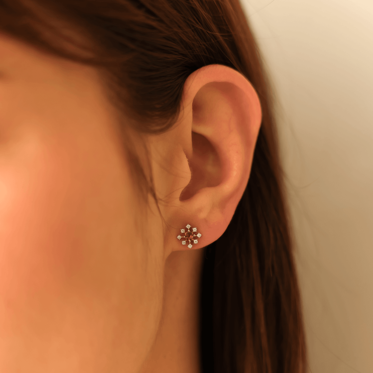 DRD October Birthstone Floral Burst Studs
