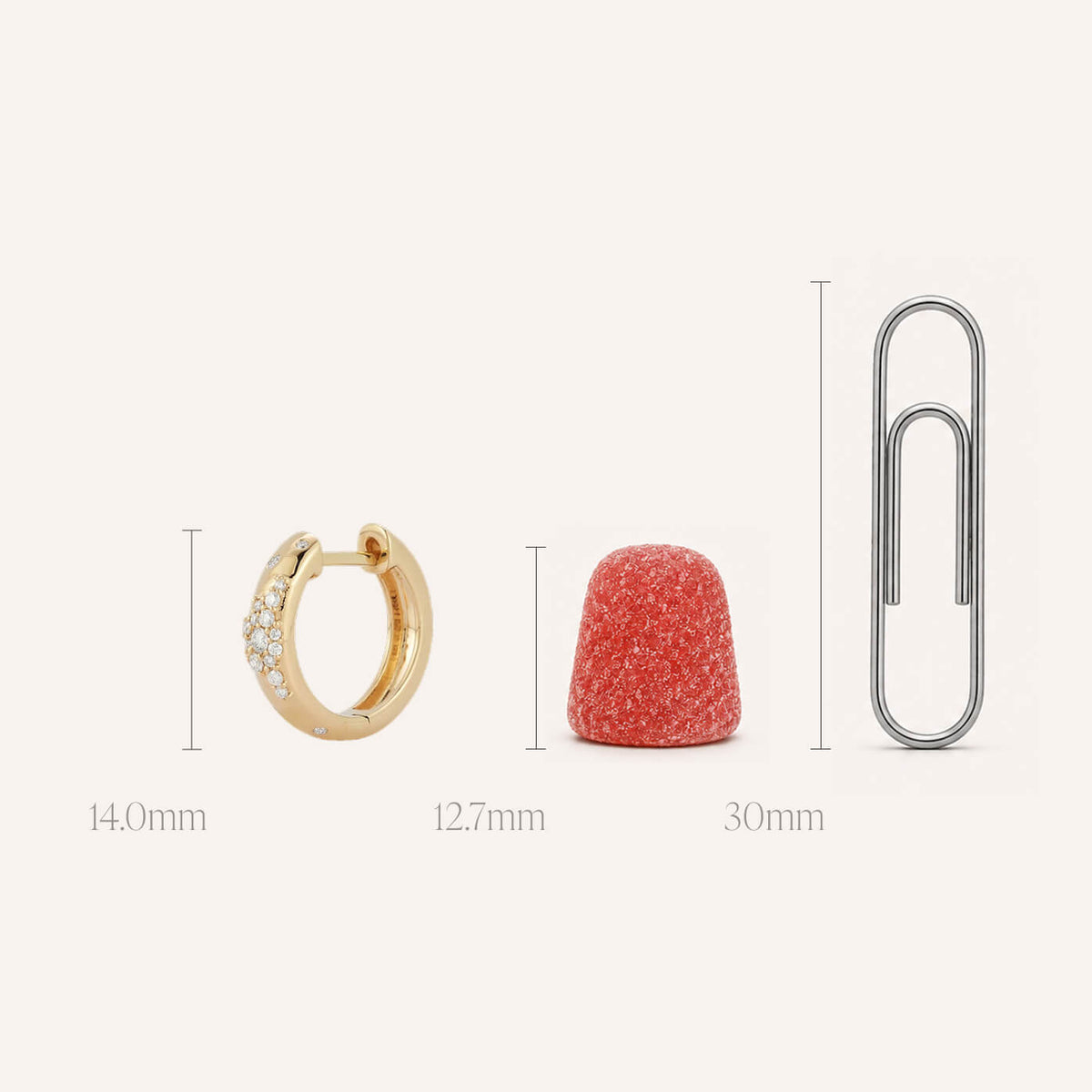 Cynthia Rose Scattered Diamond Hoops