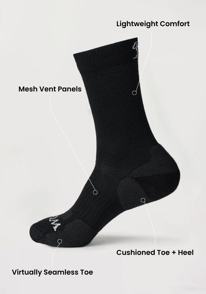 Mens Harbor Crew Sock - Grey